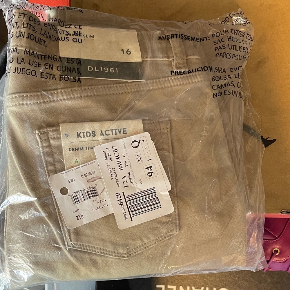 DL1961 Kids Active Tan Jeans